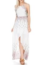  Halter Hi-lo Maxi-dress