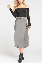  Maci Stripe Midi Skirt