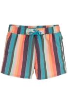  Multicoloured-striped 'toshiro' Swim-shorts