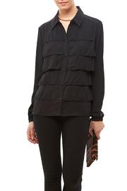  Black Tiered Blouse