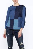  Mix Denim Boxy Top