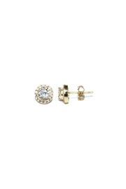  Gold Pave Studs