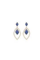  Lapis Statement Earrings