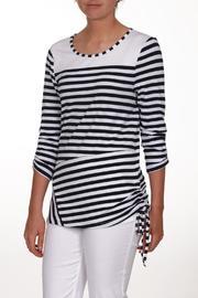  Navy White Top