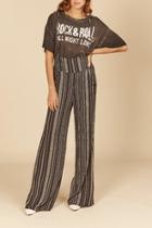  Striped Overall Jumper