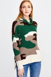  Camo Turtleneck Sweater