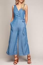  Scallop Denim Jumpsuit