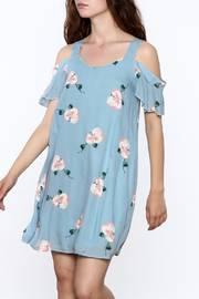  Blue Cold Sholder Dress