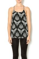  Black Print Top