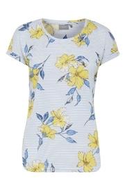  Hibiscus Print T-shirt