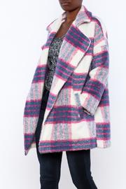  Plaid Woven Coat