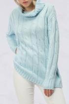  Blue Crisscross Sweater