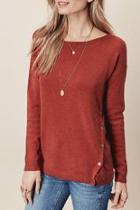  Side Button Sweater
