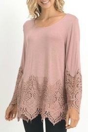  Lace Hem Tunic