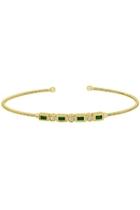  Emerald Cable-cuff Bracelet