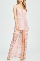  Lace Crochet Jumpsuit