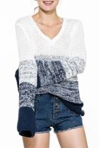  Ombre Spring Sweater