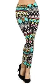  Zig-zag Print Leggings