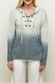  Dip-dye Lace Hoodie
