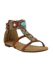  Beaded Double-strap Gladiator