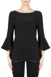  Leather Piping Bell Sleeve Top