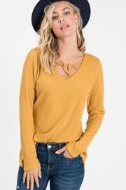 Spider Cage Front Long Sleeve Top