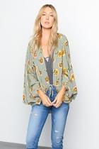  Floral Printed Woven-jacket