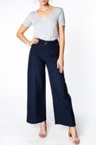  Wide-leg Belted Pants