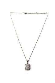  Sparkling Square-charm Necklace