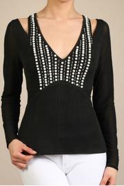  Pearl Embellished Top