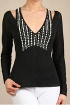  Pearl Embellished Top