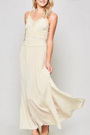  Spaghetti Strap Lace And Crochet Maxi Dress