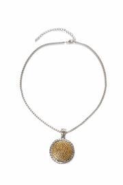  Two Tone Disc Necklace