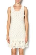  Fringe Hem Sweater Dress