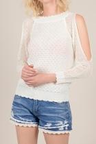  Clod Shoulder Sweater