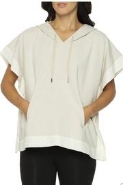  Beige Poncho Hoodie