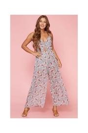  Grey Floral Jumpsuit