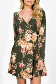  Faux-wrap Floral Dress