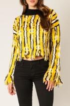  Yellow Stripe Sweater