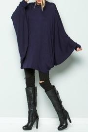 Navy Poncho Dress