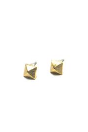  Nile Gold Pyramid Studs