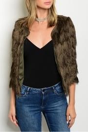  Olive Fringes Sweater