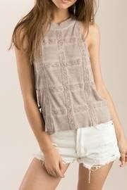  Mauve Ribbed Top
