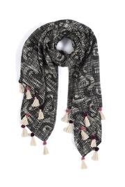  Tassel Accent Scarf