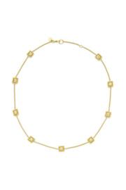  Isabel Delicate Station Necklace-gold Zircon