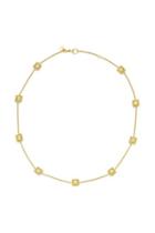  Isabel Delicate Station Necklace-gold Zircon