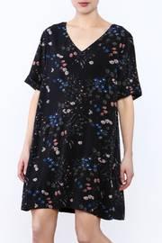 Black Oversized Floral Dress