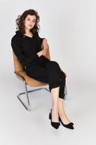  Black Crepe Jumpsuit