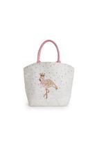  Fabulous Flamingo Beaded Sequin Tote Bag - Jute/glass Beads/sequins