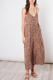  Cropped Animal-print Jumpsuit